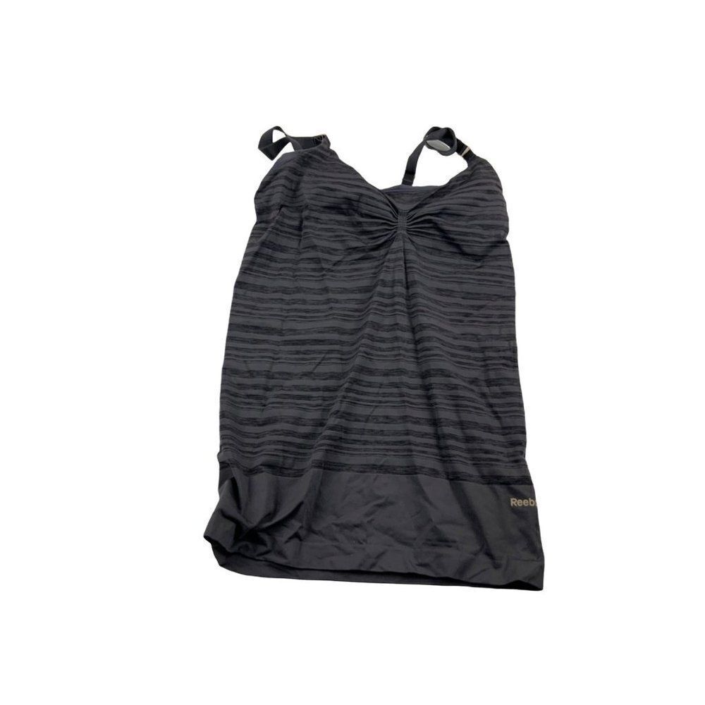 Reebok Black and Gray Atletic Top Sz S